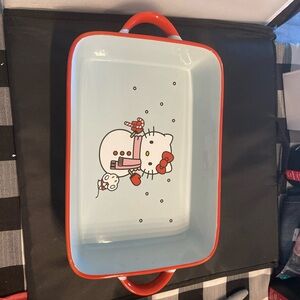 Hello Kitty Baking Dish with Red Trim